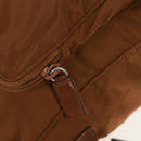 PRADA Shoulder Bag Nylon Brown Silver Auth bs31870-24