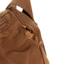 PRADA Shoulder Bag Nylon Brown Silver Auth bs31870-9