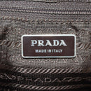 PRADA Shoulder Bag Nylon Brown Silver Auth bs31870-27