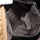 PRADA Shoulder Bag Nylon Brown Silver Auth bs31870-31