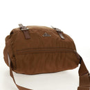 PRADA Shoulder Bag Nylon Brown Silver Auth bs31870-6