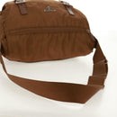 PRADA Shoulder Bag Nylon Brown Silver Auth bs31870-7