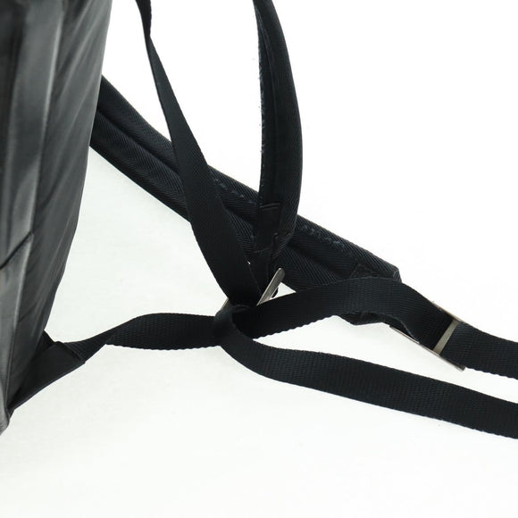 PRADA Backpack Nylon Black Silver Auth bs31873