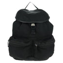 PRADA Backpack Nylon Black Silver Auth bs31873-13