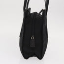 PRADA Shoulder Bag Nylon Leather Black Silver Auth bs31874-4