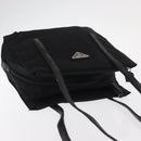 PRADA Shoulder Bag Nylon Leather Black Silver Auth bs31874-6