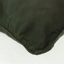 PRADA Shoulder Bag Nylon Khaki Silver Auth bs31875-17