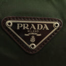 PRADA Shoulder Bag Nylon Khaki Silver Auth bs31875-19