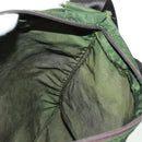 PRADA Shoulder Bag Nylon Khaki Silver Auth bs31875-21
