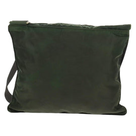PRADA Shoulder Bag Nylon Khaki Silver Auth bs31875 - 0