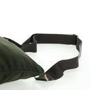 PRADA Shoulder Bag Nylon Khaki Silver Auth bs31875-14