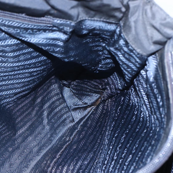 PRADA Shoulder Bag Nylon Black Auth bs31877