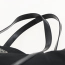 PRADA Tote Bag Nylon Black Silver Auth bs31878-8