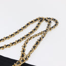 PRADA Chain Shoulder Bag Nylon Black Gold Auth bs31880-8