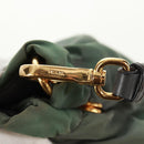 PRADA Hand Bag Nylon 2way Khaki Gold Auth bs31881-10