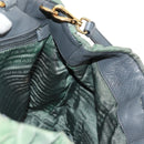 PRADA Hand Bag Nylon 2way Khaki Gold Auth bs31881-22