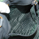 PRADA Hand Bag Nylon 2way Khaki Gold Auth bs31881-25