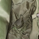 PRADA Hand Bag Nylon Khaki Silver Auth bs31882-21