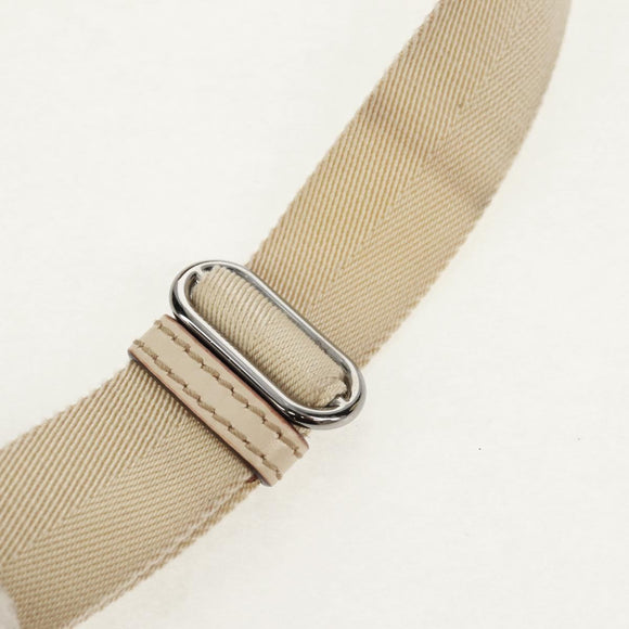 GUCCI GG Canvas Shoulder Bag Beige Silver 145856 Auth bs31883