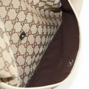 GUCCI GG Canvas Shoulder Bag Beige Silver 145856 Auth bs31883-27