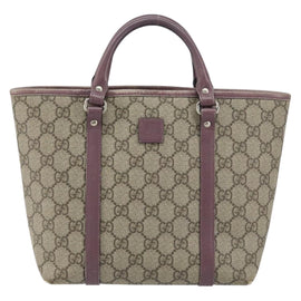 GUCCI Micro GG Supreme Hand Bag PVC Beige Silver 297557 Auth bs31884 - 0