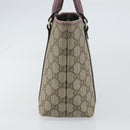 GUCCI Micro GG Supreme Hand Bag PVC Beige Silver 297557 Auth bs31884-4
