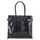 GUCCI Tote Bag Enamel Black Gold 002 1046 0407 Auth bs31886-13