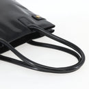 GUCCI Tote Bag Enamel Black Gold 002 1046 0407 Auth bs31886-7