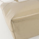 GUCCI Tote Bag Enamel 2way Beige Silver Auth bs31887-16