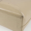 GUCCI Tote Bag Enamel 2way Beige Silver Auth bs31887-17