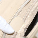 GUCCI Tote Bag Enamel 2way Beige Silver Auth bs31887-12