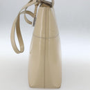 GUCCI Tote Bag Enamel 2way Beige Silver Auth bs31887-4