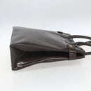 GUCCI Tote Bag Enamel Brown Gold Auth bs31888-4