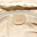 GUCCI Bamboo Hand Bag Leather 2way Beige Gold Auth bs31889-17