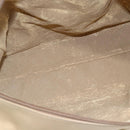 GUCCI Bamboo Hand Bag Leather 2way Beige Gold Auth bs31889-19