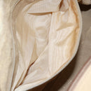 GUCCI Bamboo Hand Bag Leather 2way Beige Gold Auth bs31889-22