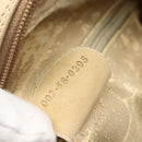 GUCCI Bamboo Hand Bag Leather 2way Beige Gold Auth bs31889-23