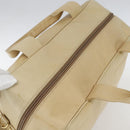 GUCCI Bamboo Hand Bag Leather 2way Beige Gold Auth bs31889-6