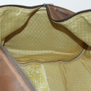 GUCCI Web Sherry Line Boston Bag Leather Brown Gold 40 002 548 33 Auth bs31890-20