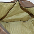 GUCCI Web Sherry Line Boston Bag Leather Brown Gold 40 002 548 33 Auth bs31890-21