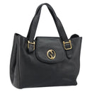 GUCCI Tote Bag Leather Black Gold 251826 Auth bs31891-1