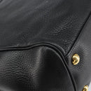 GUCCI Tote Bag Leather Black Gold 251826 Auth bs31891-17