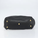 GUCCI Tote Bag Leather Black Gold 251826 Auth bs31891-5