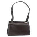 GUCCI Shoulder Bag Leather Outlet Brown Gold 001 1956 1909 Auth bs31892-1