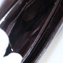 GUCCI Shoulder Bag Leather Outlet Brown Gold 001 1956 1909 Auth bs31892-16