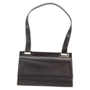 GUCCI Shoulder Bag Leather Outlet Brown Gold 001 1956 1909 Auth bs31892-2