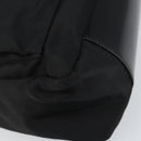 GUCCI Bamboo Hand Bag Nylon Leather Black Silver 000 2404 0509 Auth bs31893-15