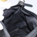 GUCCI Bamboo Hand Bag Nylon Leather Black Silver 000 2404 0509 Auth bs31893-19