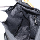 GUCCI Bamboo Hand Bag Nylon Leather Black Silver 000 2404 0509 Auth bs31893-20