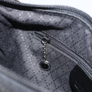 GUCCI Bamboo Hand Bag Nylon Leather Black Silver 000 2404 0509 Auth bs31893-21